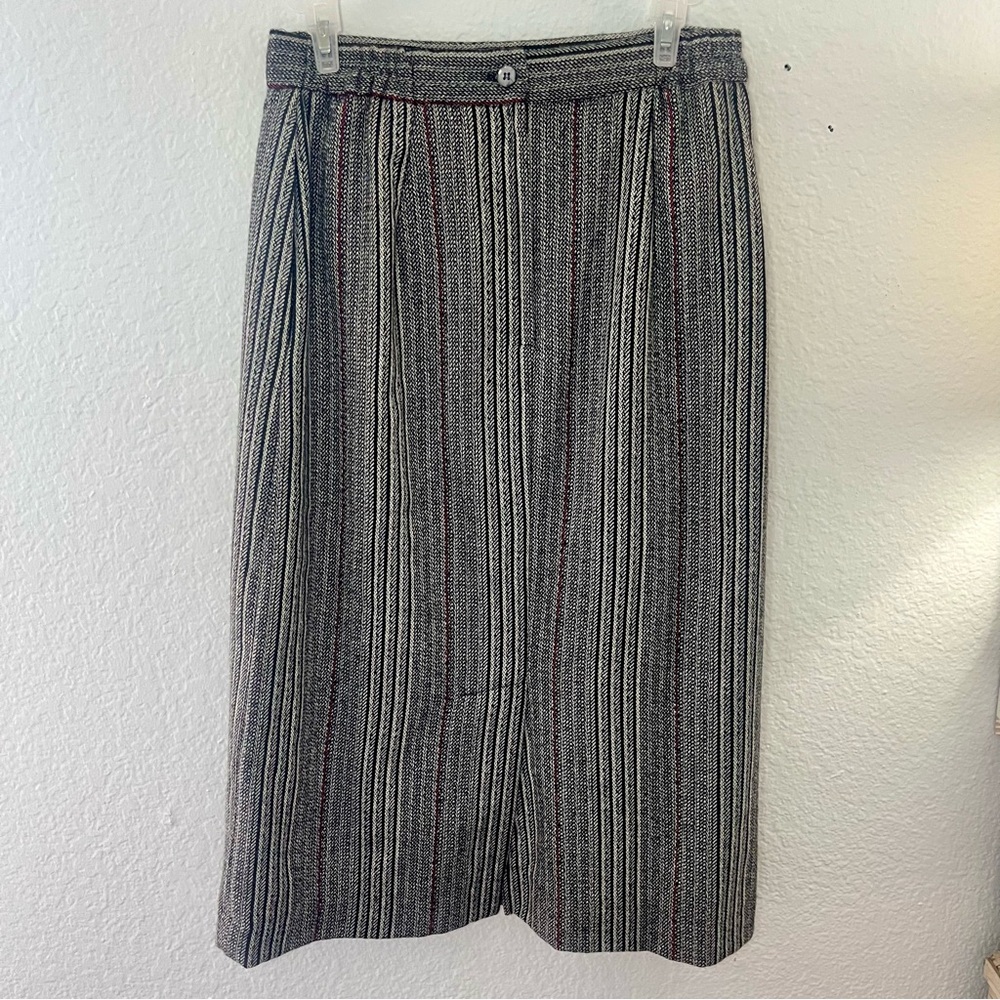 Corey Lynn Vintage Wool Blend Pencil Skirt Size 8 - Picture 6 of 13